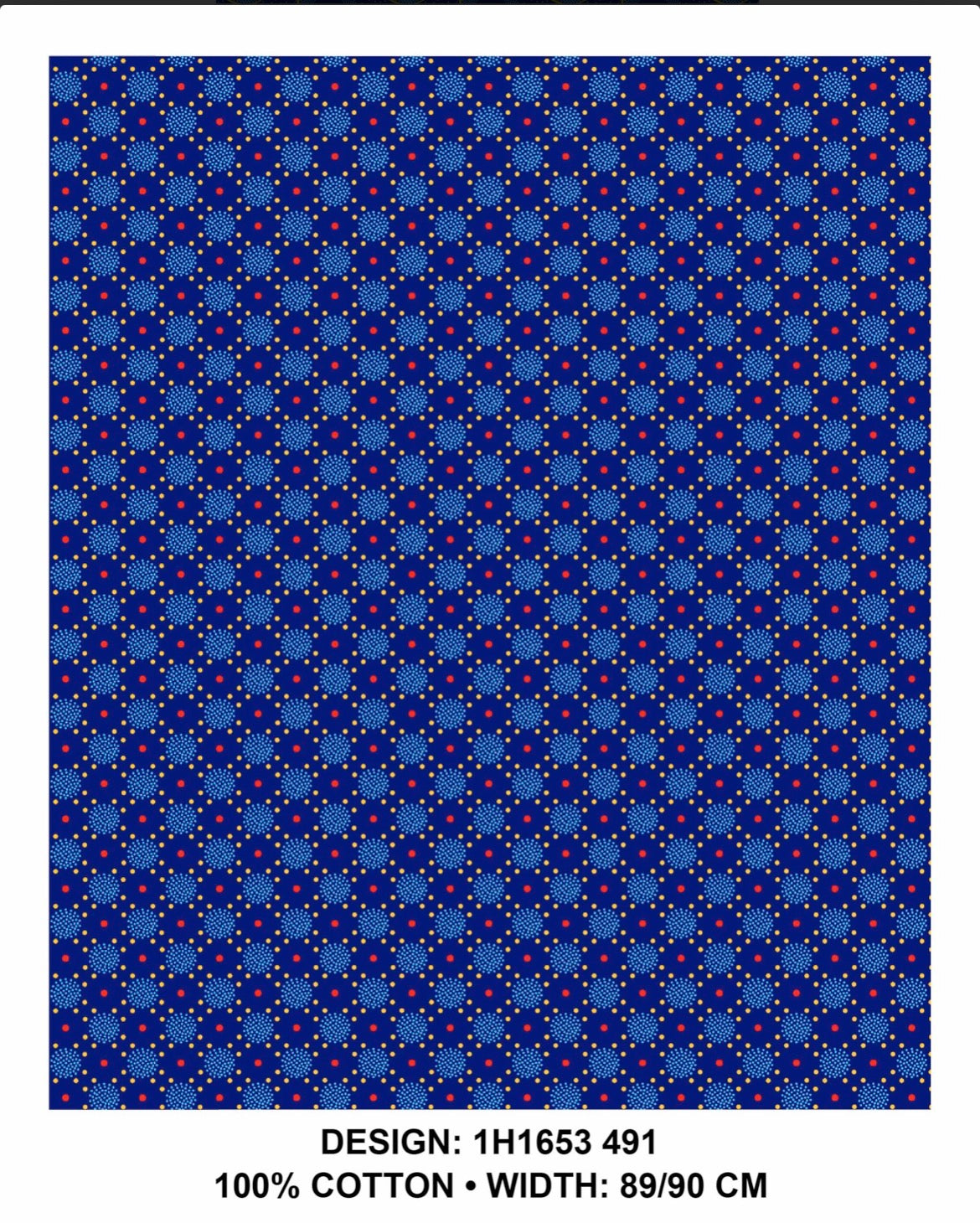 Royal Blue shweshwe