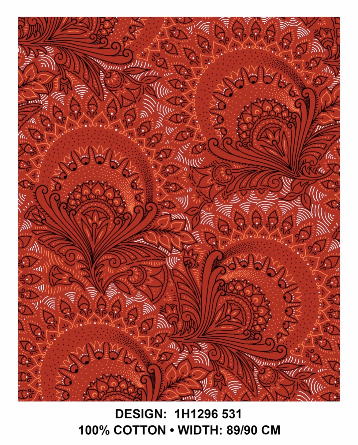 Red shweshwe fabric