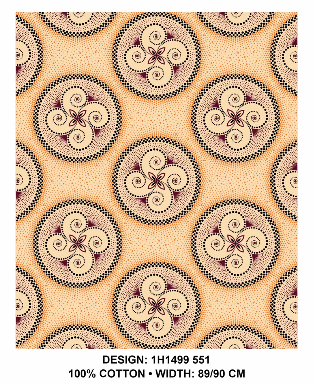 Cream shweshwe Fabric