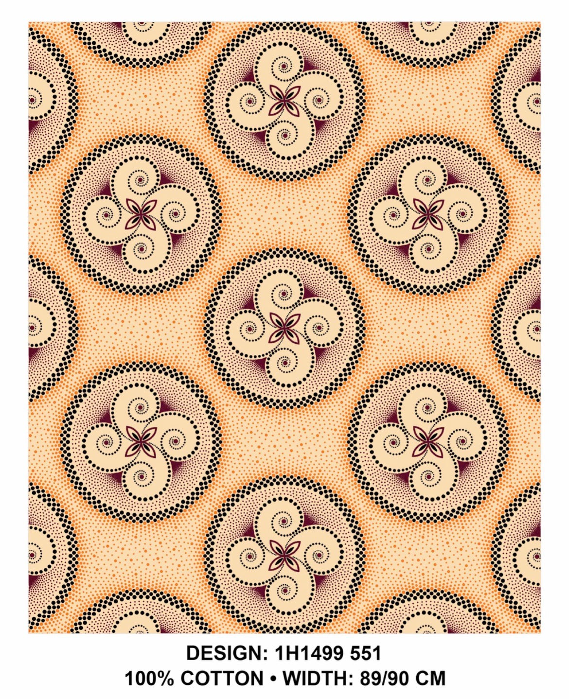 Cream shweshwe Fabric