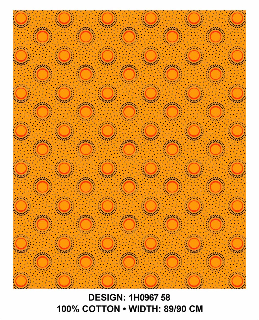 Yellow shweshwe fabric