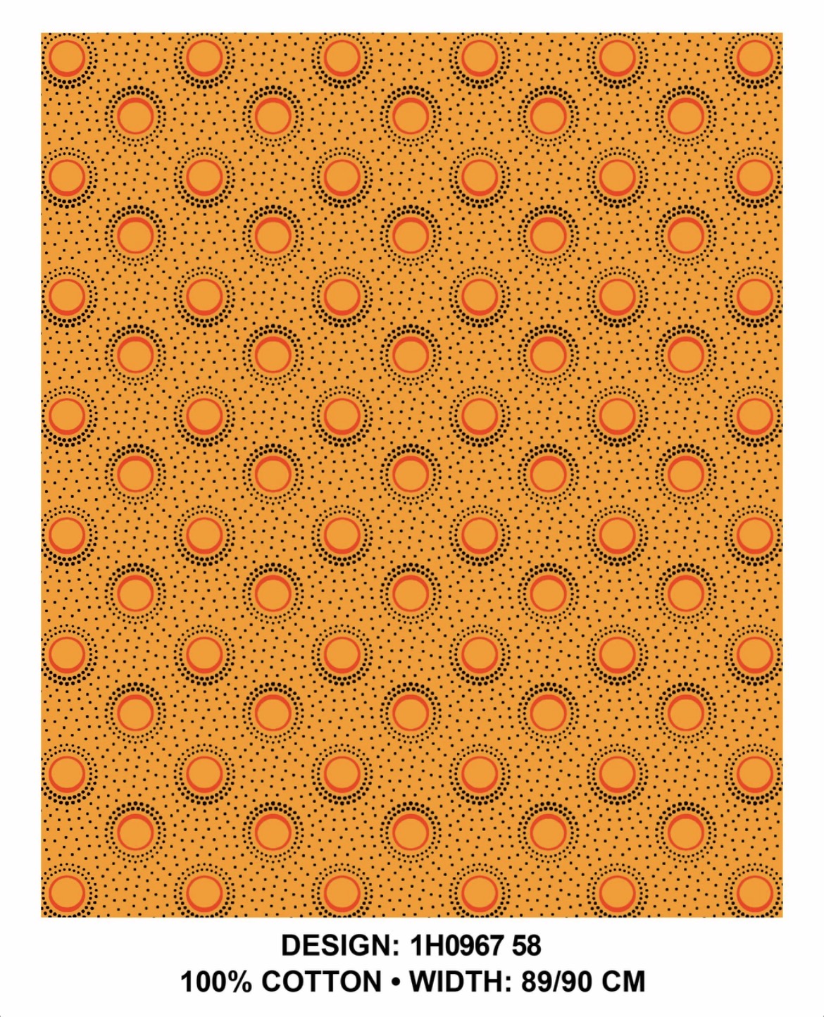 Yellow shweshwe fabric