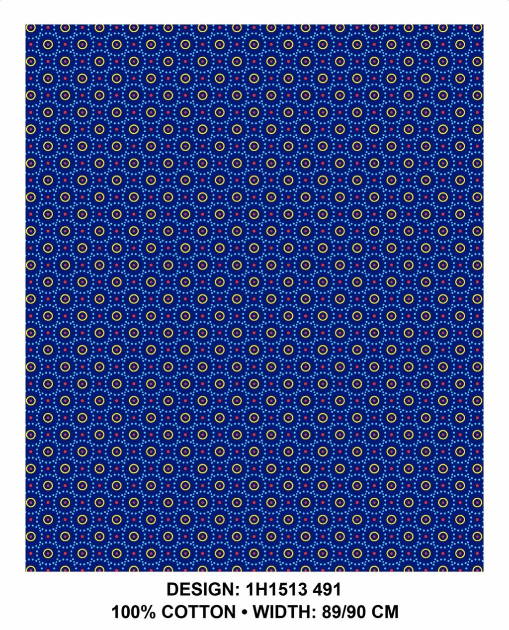 Royal Blue shweshwe
