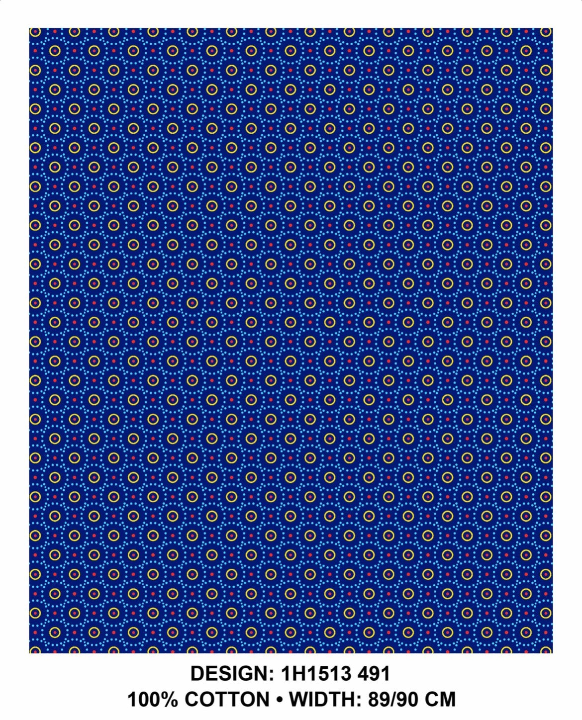 Royal Blue shweshwe