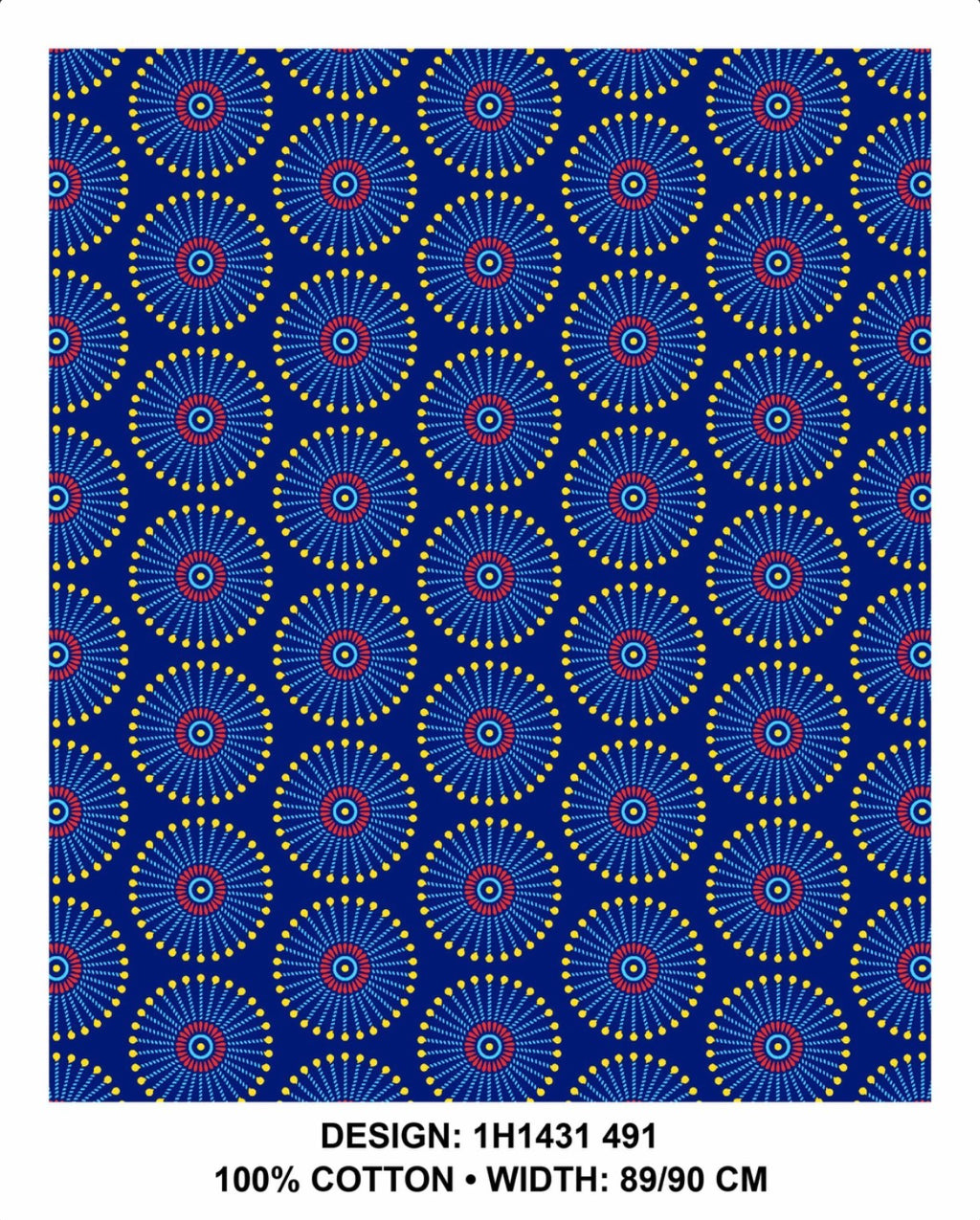 Royal Blue shweshwe