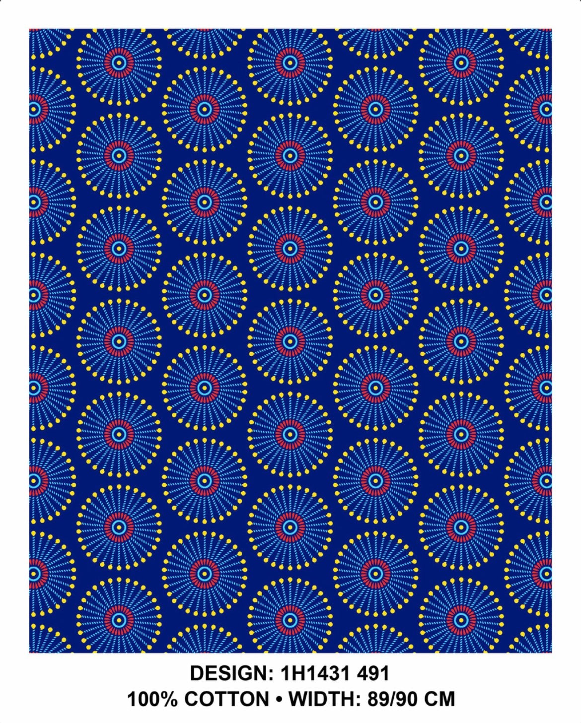 Royal Blue shweshwe