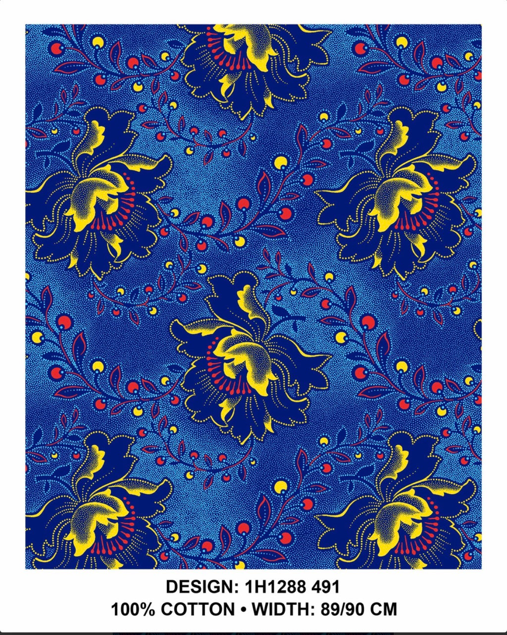 Royal Blue shweshwe