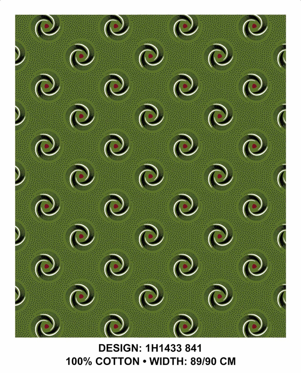 Olive shweshwe fabric