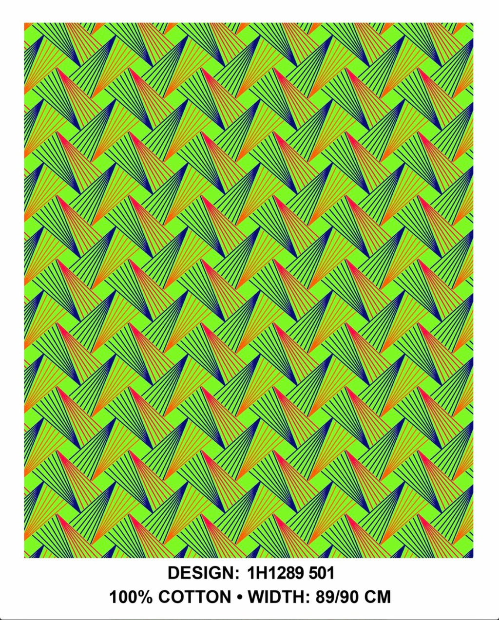 Lime Shweshwe fabric