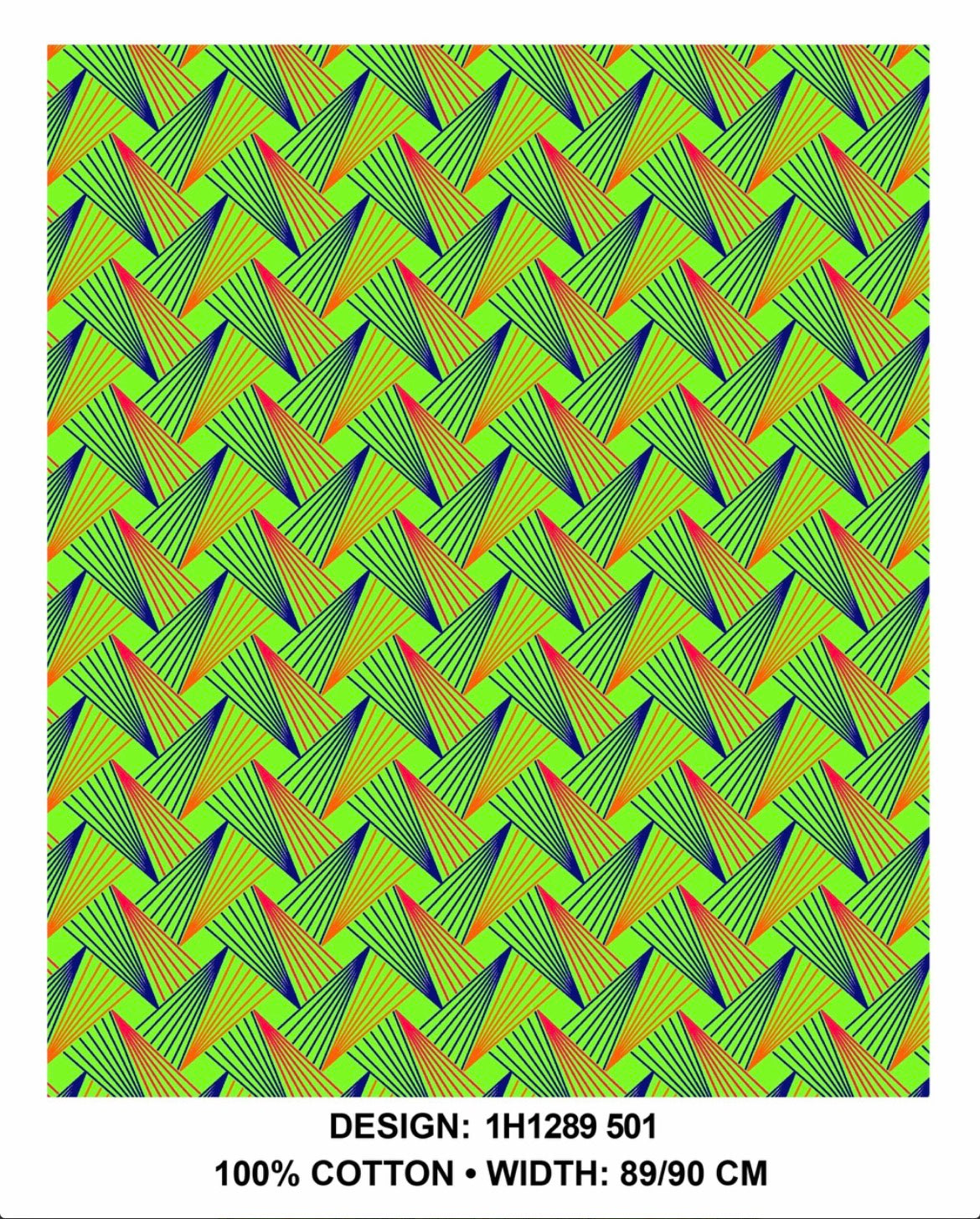 Lime Shweshwe fabric