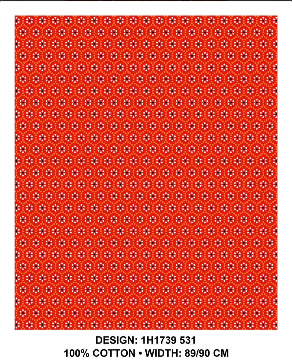 Red shweshwe fabric