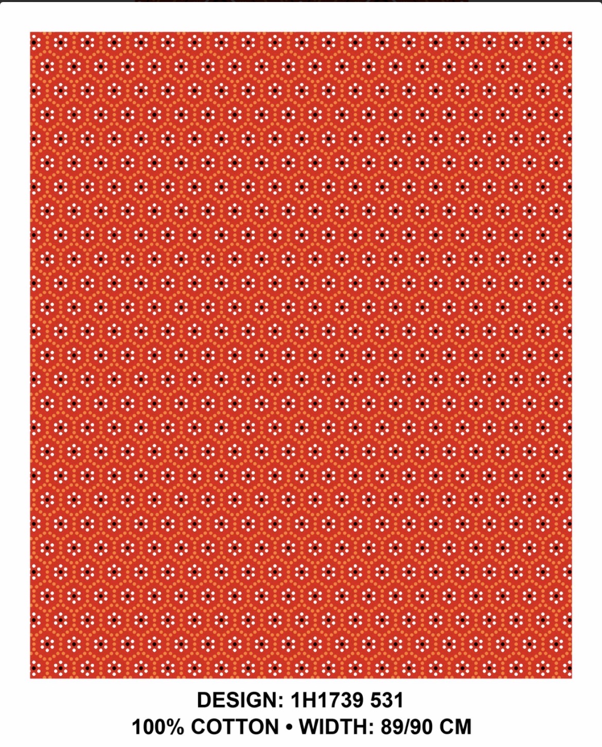 Red shweshwe fabric