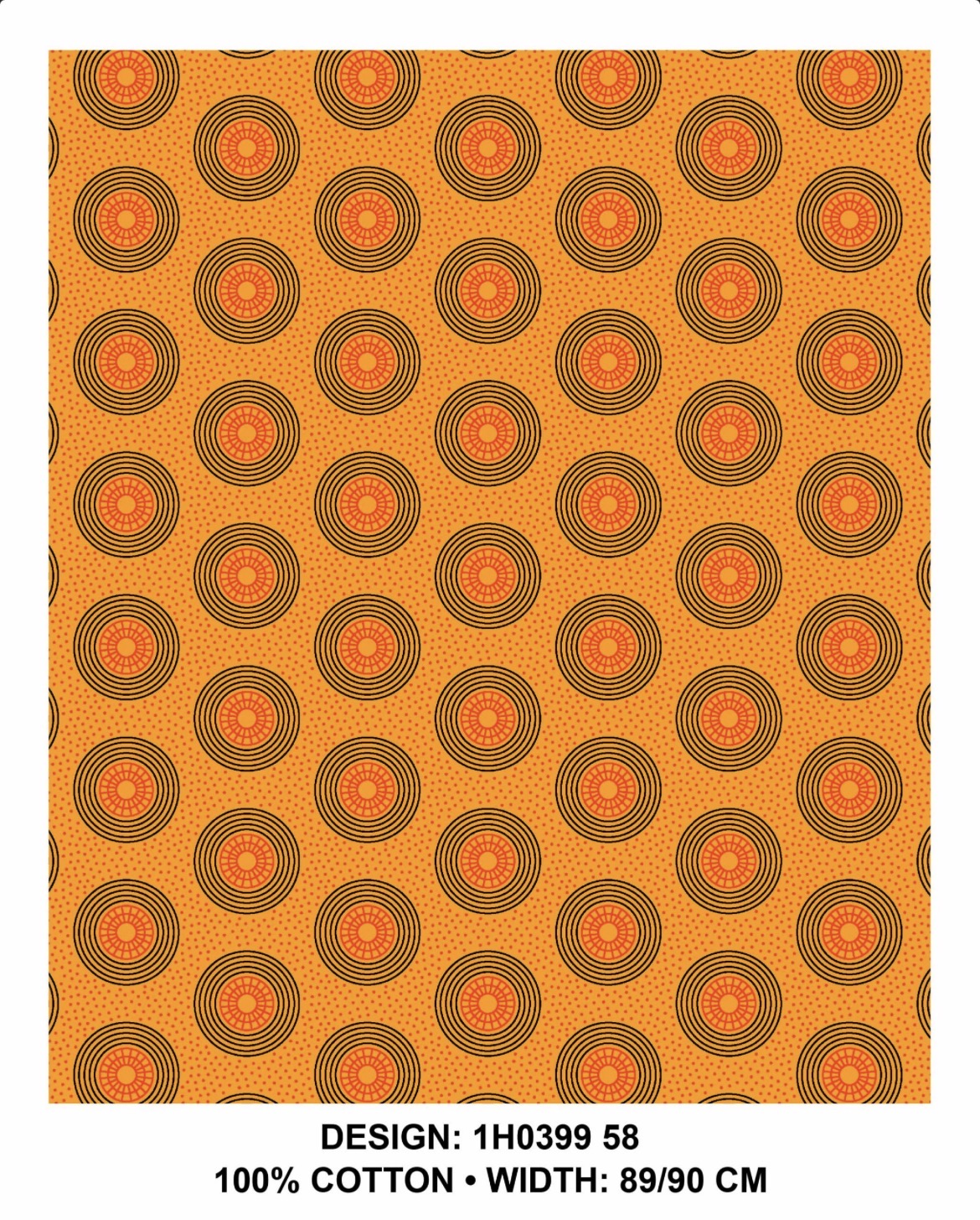 Yellow shweshwe fabric