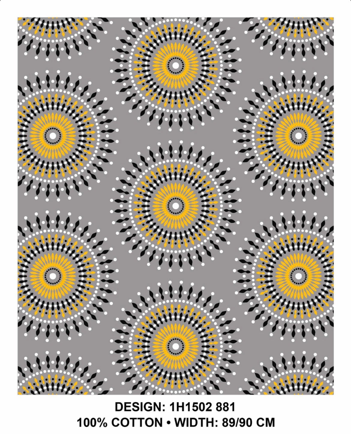 Grey shweshwe fabric